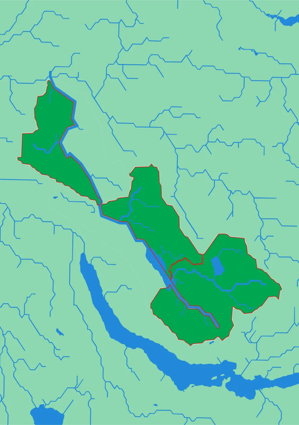 The Glatt relief puzzle map, 3 pieces